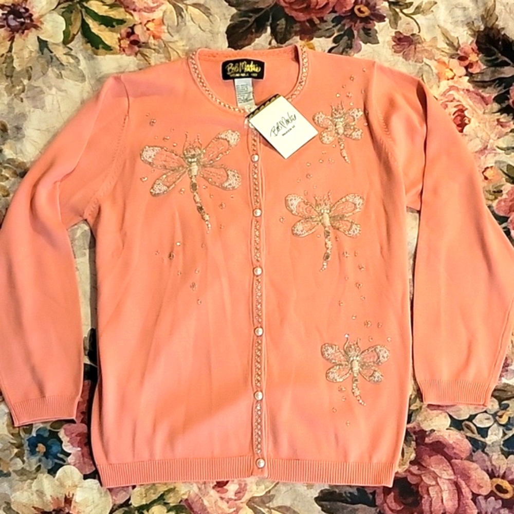 Bob Mackie Wearable Art Cardigan